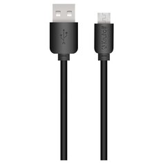 Krutoff / Сетевое зарядное устройство (СЗУ) CH-01M 1xUSB, 1A + кабель micro USB (black)