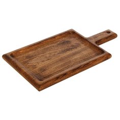 ДОСКА для подачи ГРИЛЬ 180х360мм дуб, легкий обжиг Клен