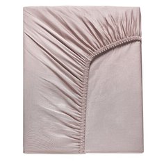 Простыня на резинке KARNA Loft, сатин, 240 х 260 см, грязно-розовый