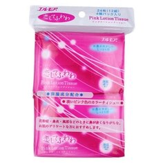 Салфетки Kami Shodji Ellemoi Pink Lotion Tissue, 12 шт., 4 пачки