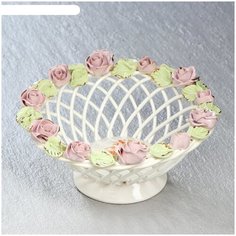 Конфетница Классика малая, цветная лепка, микс Керамика ручной работы