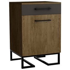 Тумба для обуви с ящиком Loft Дуб табак/Графит R Home