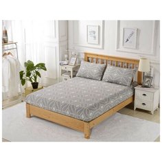 Простынь на резинке Valtery PCT-R-281 / 180 х 200 см / Сатин