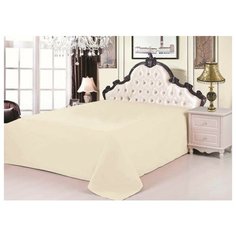 Простынь без резинки Valtery PRC-44 / 160 х 220 см / Сатин