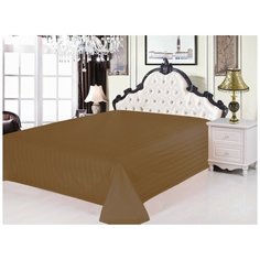 Простынь без резинки Valtery PRC-29 / 220 х 240 см / страйп-сатин