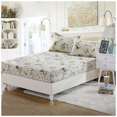 Простынь на резинке Valtery PRPP-19 / 180 х 200 см / Поплин