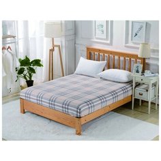 Простынь на резинке Valtery PCT-R-244 / 180 х 200 см / Сатин