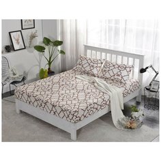 Простынь на резинке Valtery PCT-R-301 / 180 х 200 см / Сатин