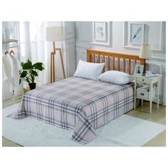 Простынь без резинки Valtery PCR-244 / 160 х 220 см / Сатин