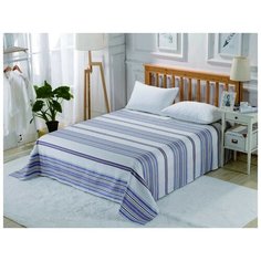 Простынь без резинки Valtery PCR-239 / 160 х 220 см / Сатин