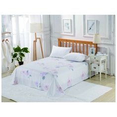 Простынь без резинки Valtery PCR-243 / 160 х 220 см / Сатин