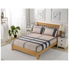 Простынь на резинке Valtery PCT-R-280 / 200 х 200 см / Сатин