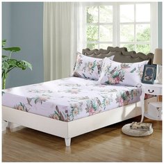 Простынь без резинки Valtery PKPP-1 / 220 х 240 см / Поплин