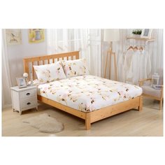 Простынь на резинке Valtery PCT-R-198 / 200 х 220 см / Сатин