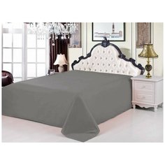 Простынь без резинки Valtery PRC-46 / 240 х 260 см / Сатин