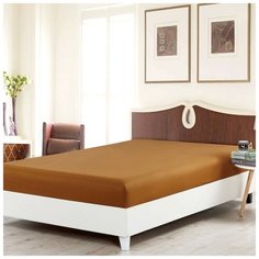 Простынь на резинке Valtery PRP-7 / 200 х 200 см / Поплин