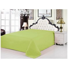 Простынь без резинки Valtery PRC-21 / 160 х 220 см / Сатин