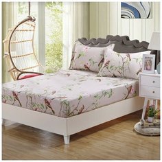 Простынь на резинке Valtery PRPP-2 / 180 х 200 см / Поплин