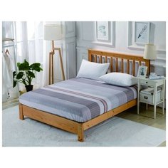 Простынь на резинке Valtery PCT-R-241 / 90 х 200 см / Сатин