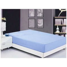 Простынь на резинке Valtery PRMF-01 / 160 х 200 см / Софткоттон