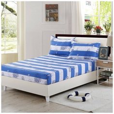 Простынь без резинки Valtery PKPP-14 / 200 х 220 см / Поплин