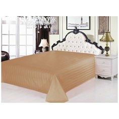 Простынь без резинки Valtery PRC-28 / 220 х 240 см / страйп-сатин