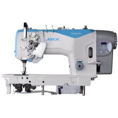 Двухигольная прямострочная промышленная швейная машина Jack JK-58750B-005 со столом