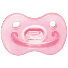 WeeBaby Цельносиликоновая Соска-Пустышка, с рождения, розовая
