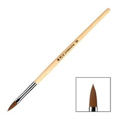 IRISK PROFESSIONAL Irisk, кисть плоская для акрила с деревянной ручкой, в тубе (№8)
