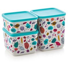 Tupperware Набор контейнеров Кубикс Рио 650мл / 1л / 1,8 л