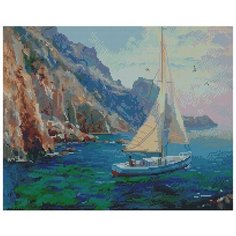 Алмазная мозаика Paintboy У скалистого берега 40х50 см