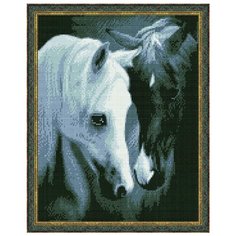 Алмазная мозаика Paintboy Черное и белое 40х50 см