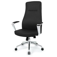 Кресло BN_Hg_EChair-580 MPU кожзам черный, алюминий