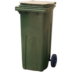 Мусорный контейнер п/э 120л. цв. зелёный Тара.ру Tara.Ru