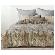 Комплект постельного белья 2,0 СП с евро прост. «Унисон» Перкаль 6586/1+15218/24 Бергамо