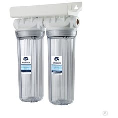 Фильтр магистральный двойной прозрачный 1/2" (10"SL) FH2P-12-DUO "Unicorn"