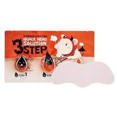 [Elizavecca] Патчи для удаления черных точек Black Head Solution 3 Step Nose Strip, 6 г