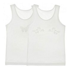 Майка Donella 5 шт., размер 8-9, белый