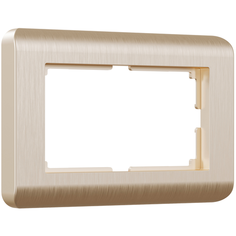 W0082111/ Werkel Рамка для двойной розетки Stream (шампань) Веркель