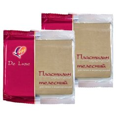 Пластилин Луч скульптурный Люкс телесный 300 г (23С1482-08), 2 упаковки