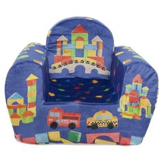 Игрушечное детское кресло "Деревянный конструктор" с антискользящим основанием Joy Arty