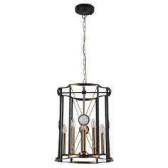 Люстра подвесная Crystal Lux TANDEM SP8 D490 GOLD