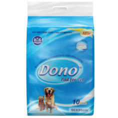 Одноразовые впитывающие пеленки DONO PET PAD 60x90, 10шт