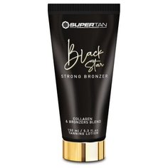Крем для загара SuperTan Black Star с мульти-бронзатором и DHA, 150 мл.