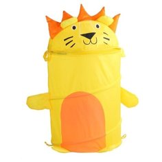 Корзина для детских игрушек "Львенок", размер 35*35*44 см, полиэстер, цвет желтый Джамбо Тойз