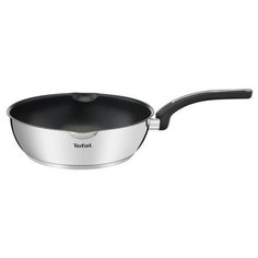 Сковорода-вок Tefal Emotion E3007704, 26 см, серебристый/черный