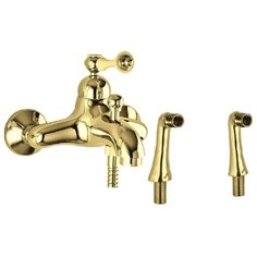 Смеситель на борт ванны CEZARES Margot PBVM-03/24-M золото 24 карат