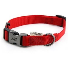 Ошейник для собак GREAT&SMALL 20x350-550мм нейлон Красный