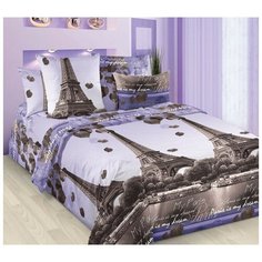 Постельное белье Хлопковый рай The Romance Of Paris (бязь) / Семейный