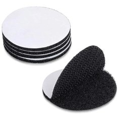 Набор липучек на клеевой основе, липкая лента, самоклеящийся фиксатор покрывала, ковриков, ковра, пульта, черные, 5 шт Lol Uno Home